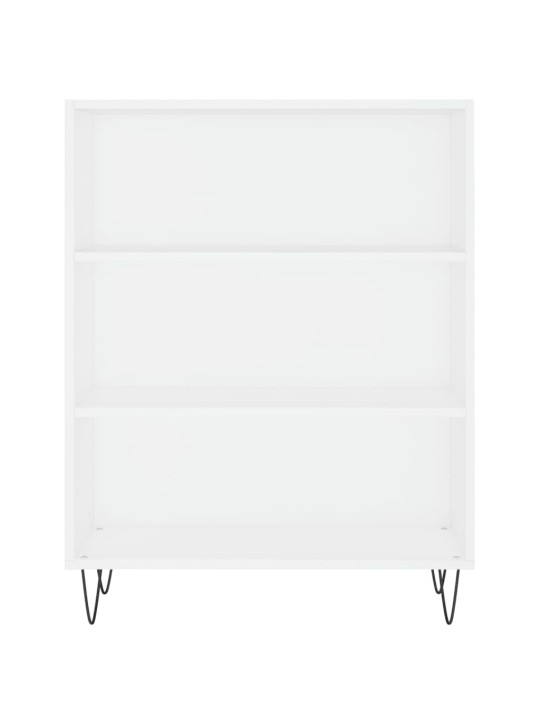 Grāmatu plaukts, balts, 69,5x32,5x90 cm, inženierijas koks