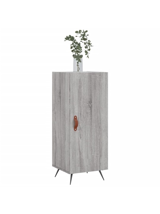 Kumode, pelēka ozolkoka, 34,5x34x90 cm, inženierijas koks