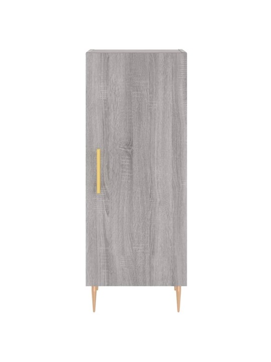Kumode, pelēka ozolkoka, 34,5x34x90 cm, inženierijas koks