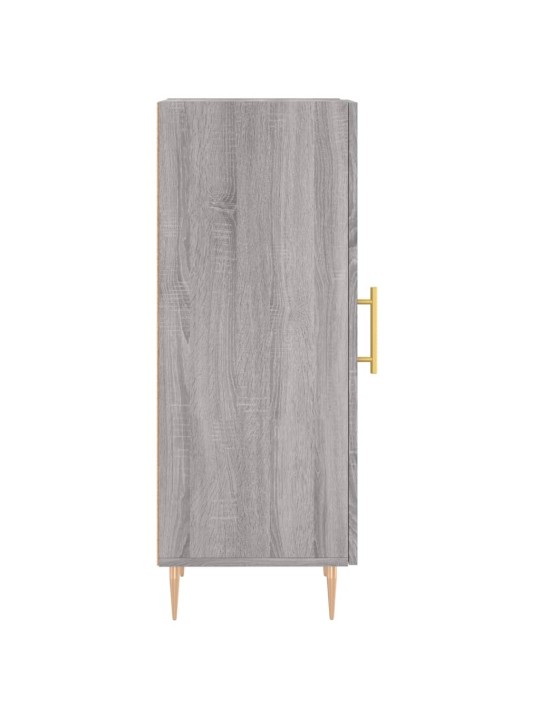 Kumode, pelēka ozolkoka, 34,5x34x90 cm, inženierijas koks