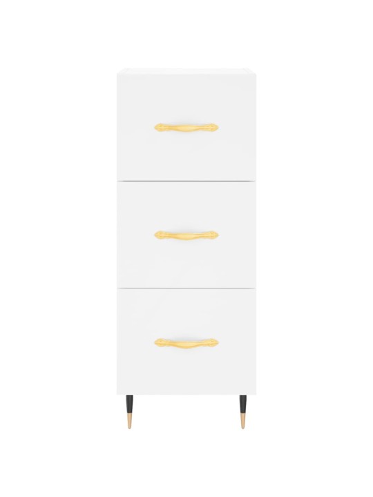 Kumode, balta, 34,5x34x90 cm, inženierijas koks