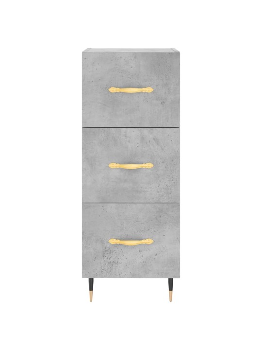 Kumode, betona pelēka, 34,5x34x90 cm, inženierijas koks