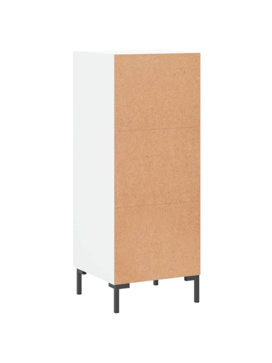 Kumode, balta, 34,5x34x90 cm, inženierijas koks