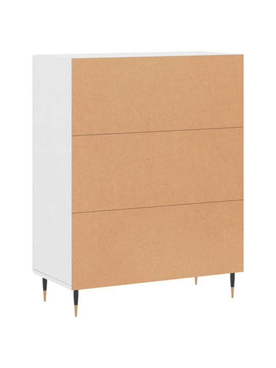 Kumode, balta, 69,5x34x90 cm, inženierijas koks