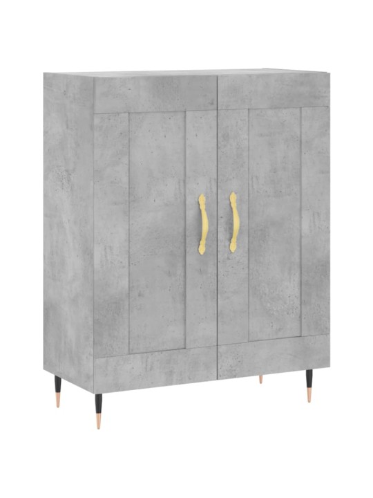 Kumode, betona pelēka, 69,5x34x90 cm, inženierijas koks