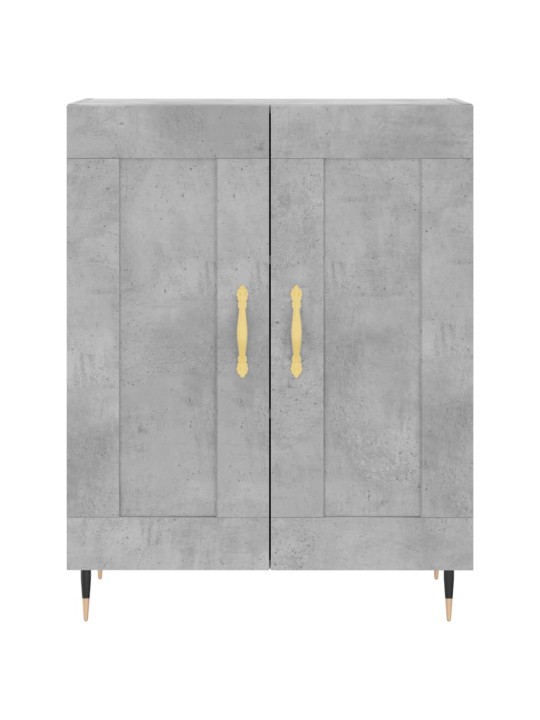 Kumode, betona pelēka, 69,5x34x90 cm, inženierijas koks