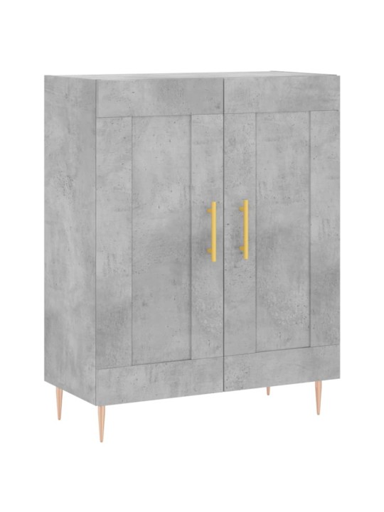 Kumode, betona pelēka, 69,5x34x90 cm, inženierijas koks