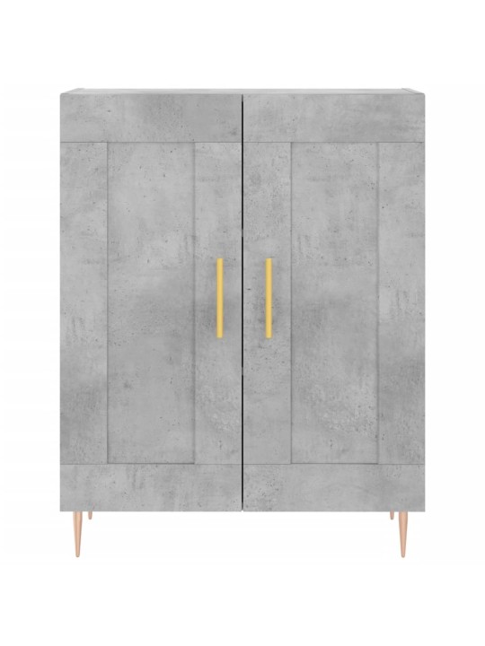 Kumode, betona pelēka, 69,5x34x90 cm, inženierijas koks