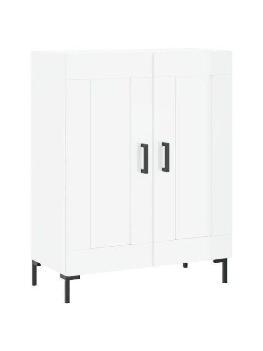 Kumode, spīdīgi balta, 69,5x34x90 cm, inženierijas koks