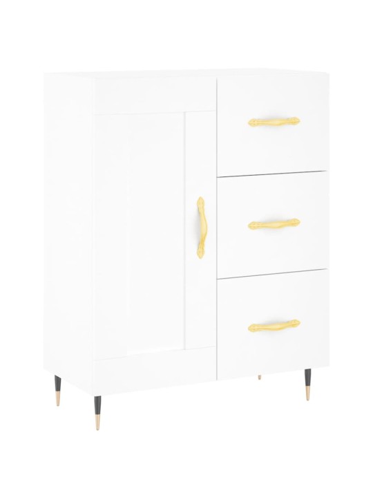 Kumode, balta, 69,5x34x90 cm, inženierijas koks