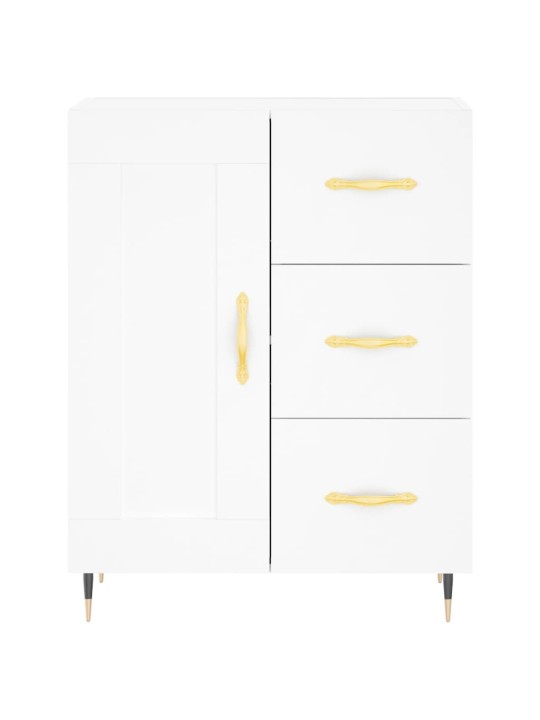 Kumode, balta, 69,5x34x90 cm, inženierijas koks