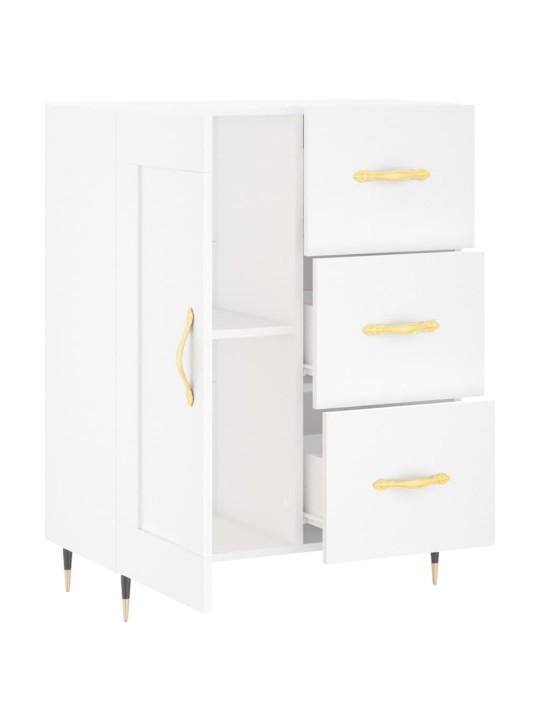 Kumode, balta, 69,5x34x90 cm, inženierijas koks