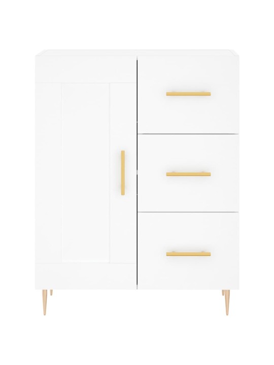 Kumode, balta, 69,5x34x90 cm, inženierijas koks