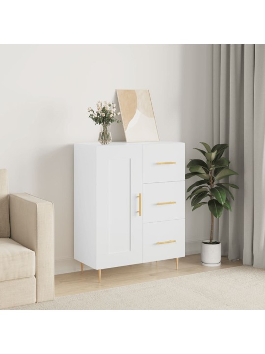 Kumode, balta, 69,5x34x90 cm, inženierijas koks