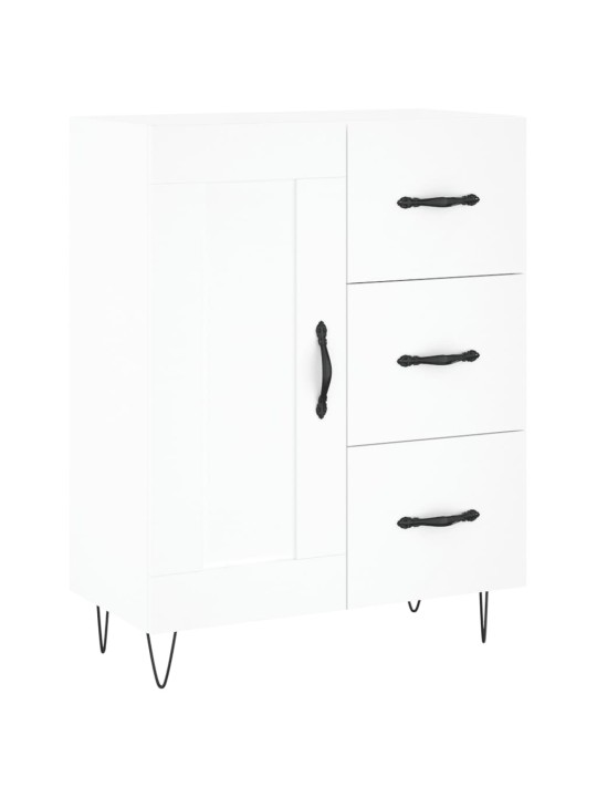 Kumode, balta, 69,5x34x90 cm, inženierijas koks