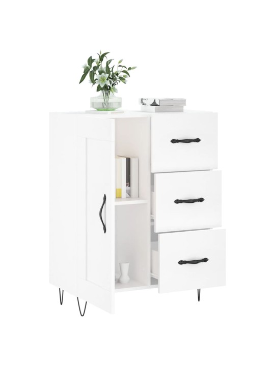 Kumode, balta, 69,5x34x90 cm, inženierijas koks