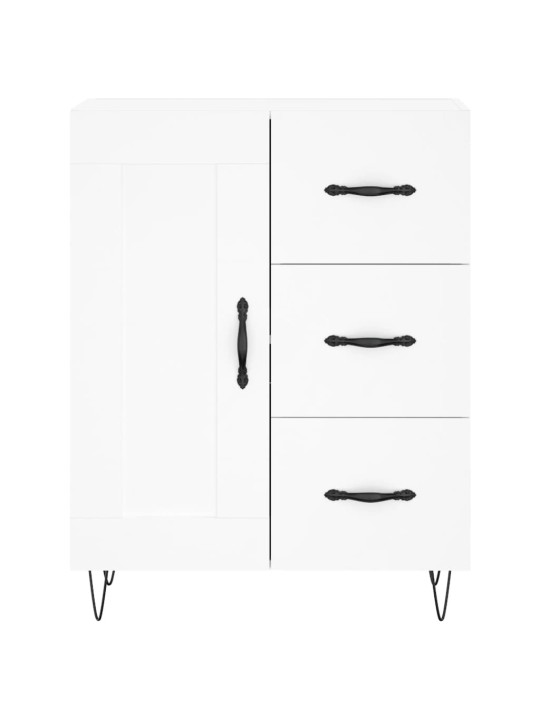 Kumode, balta, 69,5x34x90 cm, inženierijas koks