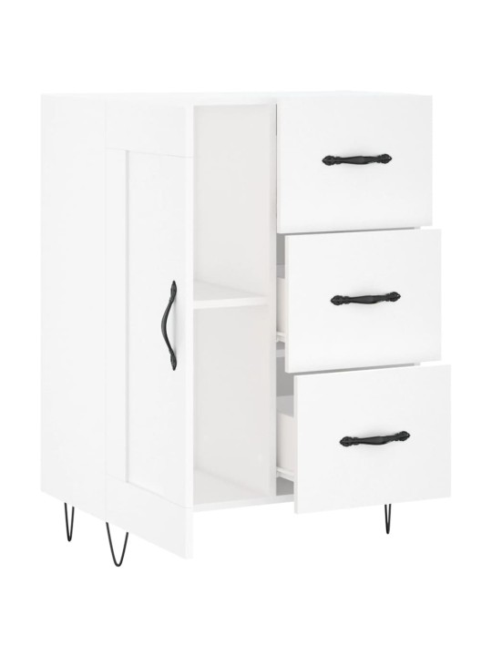 Kumode, balta, 69,5x34x90 cm, inženierijas koks