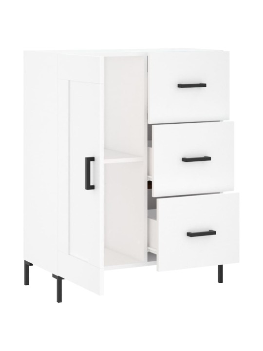Kumode, balta, 69,5x34x90 cm, inženierijas koks