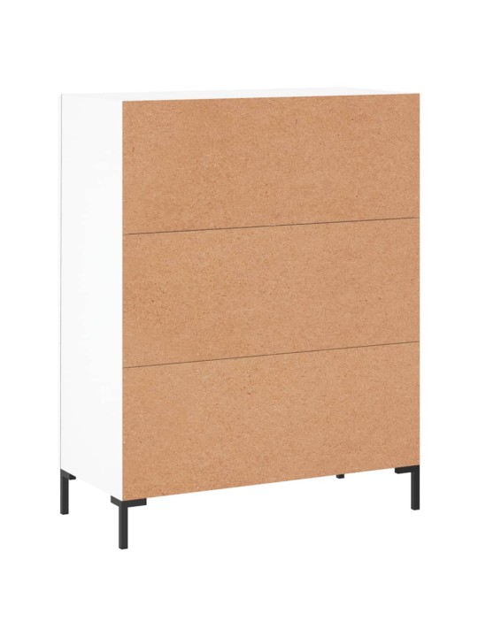 Kumode, balta, 69,5x34x90 cm, inženierijas koks