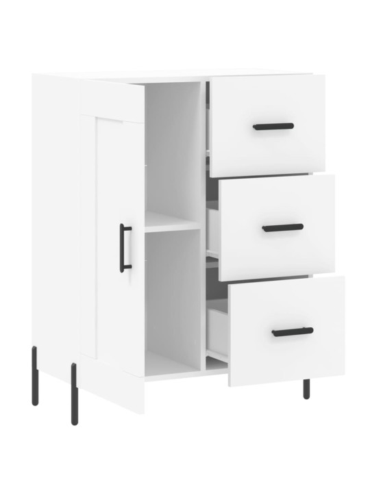Kumode, balta, 69,5x34x90 cm, inženierijas koks