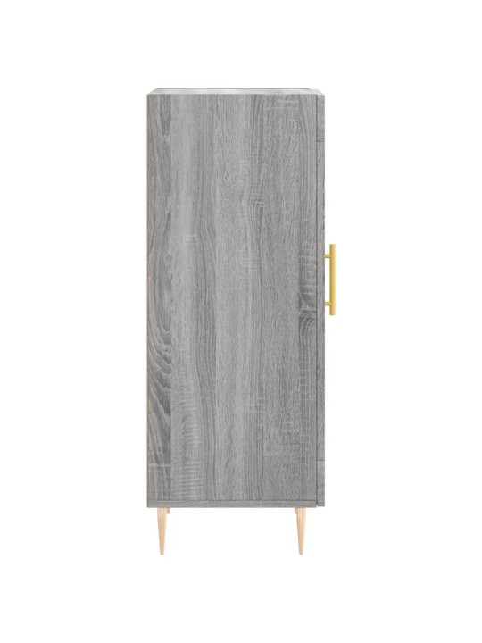 Kumode, pelēka ozolkoka, 34,5x34x90 cm, inženierijas koks