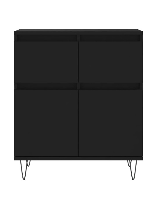 Kumode, melns, 60x35x70 cm, inženierijas koks