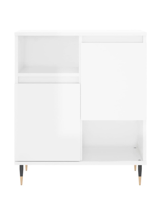 Kumode, spīdīgi balta, 60x35x70 cm, inženierijas koks