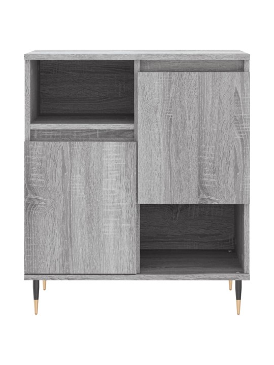 Kumode, pelēka ozolkoka, 60x35x70 cm, inženierijas koks