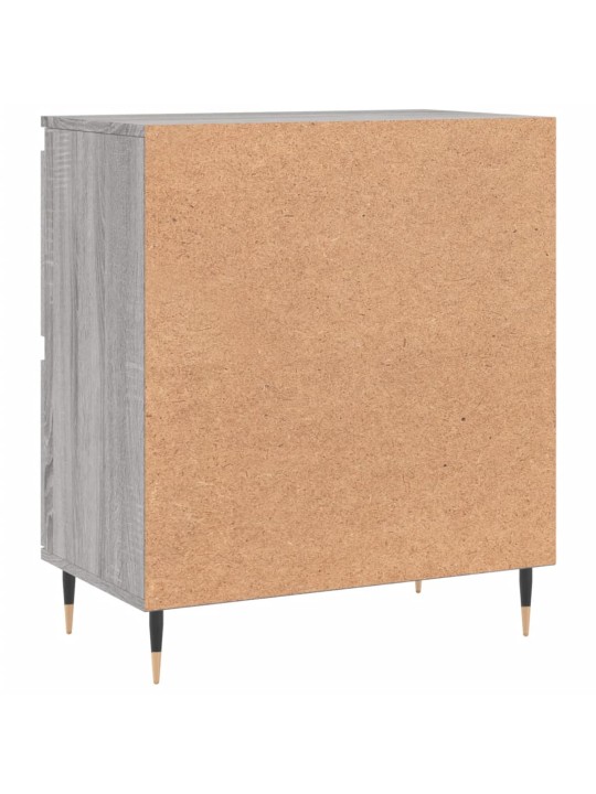 Kumode, pelēka ozolkoka, 60x35x70 cm, inženierijas koks