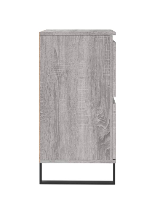 Kumode, pelēka ozolkoka, 60x35x70 cm, inženierijas koks