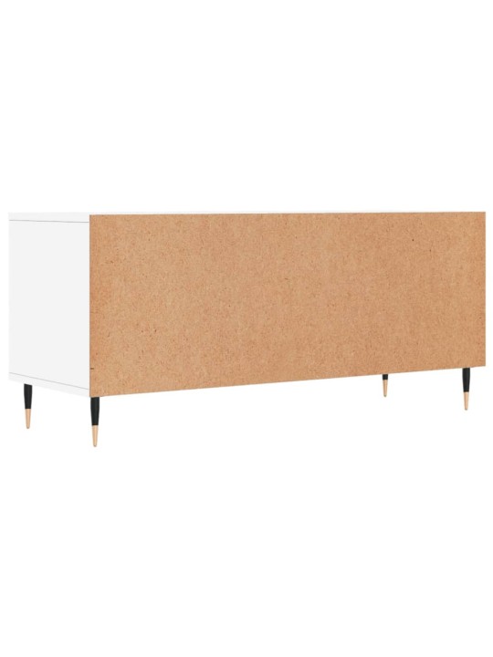 Tv skapītis, 100x34,5x44,5 cm, inženierijas koks, balts