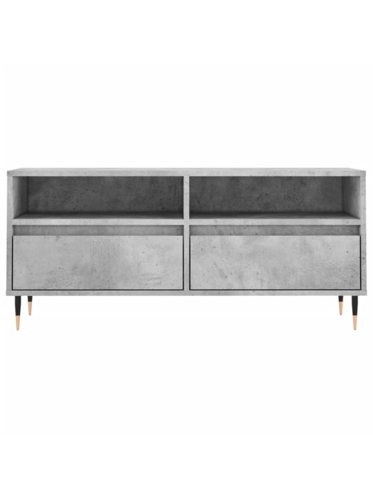 Tv skapītis, betona pelēks, 100x34,5x44,5 cm, inženierijas koks