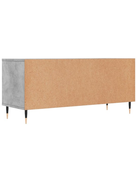 Tv skapītis, betona pelēks, 100x34,5x44,5 cm, inženierijas koks