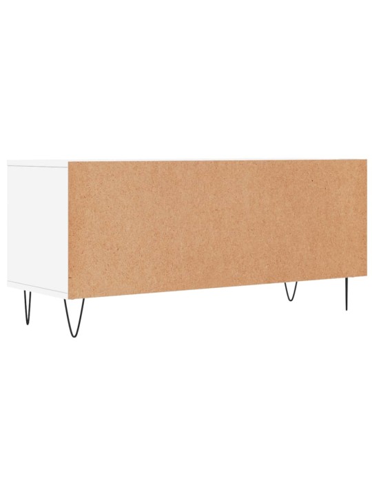 Tv skapītis, 100x34,5x44,5 cm, inženierijas koks, balts