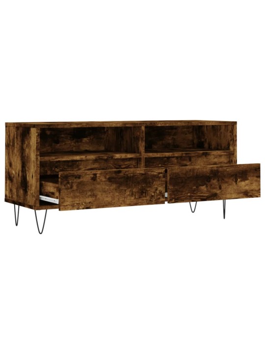 Tv skapītis, ozolkoka krāsa, 100x34,5x44,5cm, inženierijas koks
