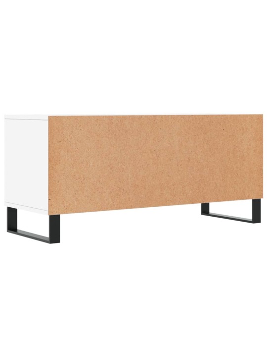 Tv skapītis, 100x34,5x44,5 cm, inženierijas koks, balts