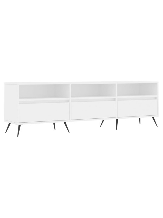 Tv skapītis, balts, 150x30x44,5 cm, inženierijas koks