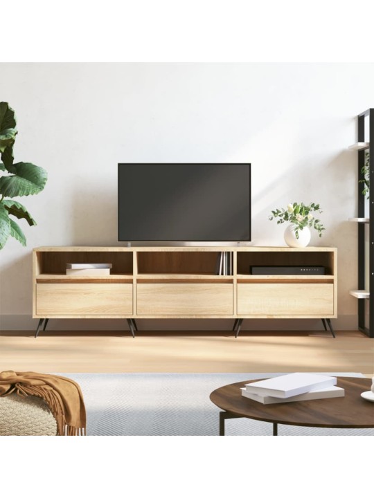 Tv skapītis, ozolkoka krāsa, 150x30x44,5 cm, inženierijas koks