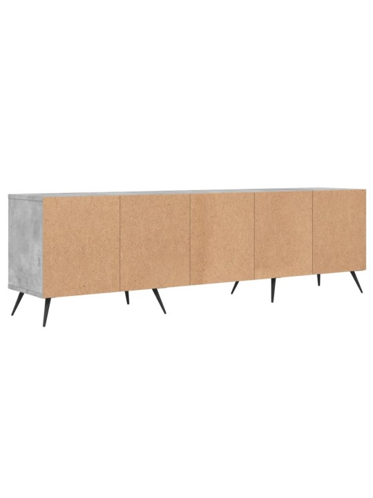Tv skapītis, betona pelēks, 150x30x44,5 cm, inženierijas koks