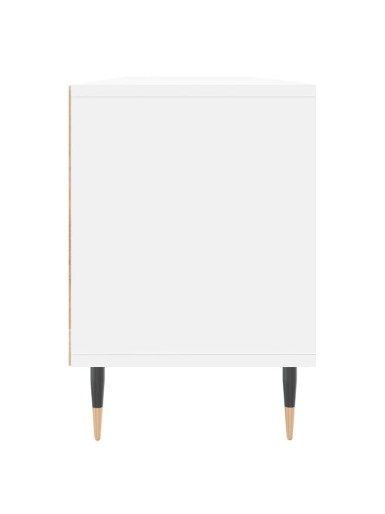 Tv skapītis, balts, 150x30x44,5 cm, inženierijas koks