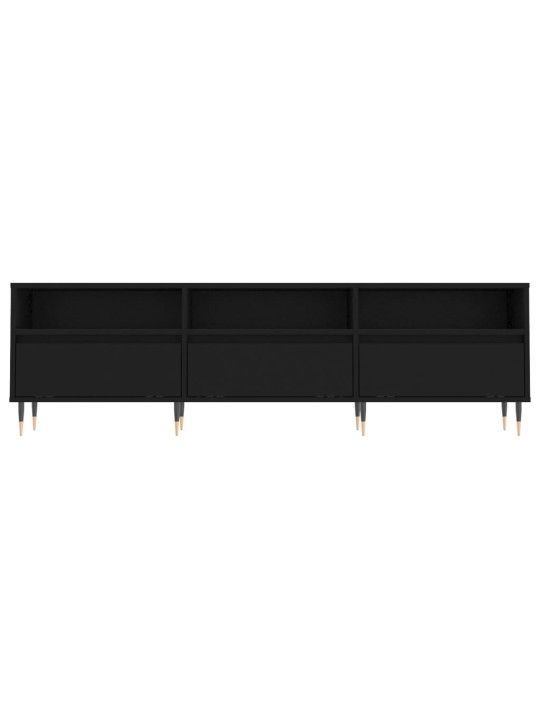 Tv skapītis, 150x30x44,5 cm, inženierijas koks, melns
