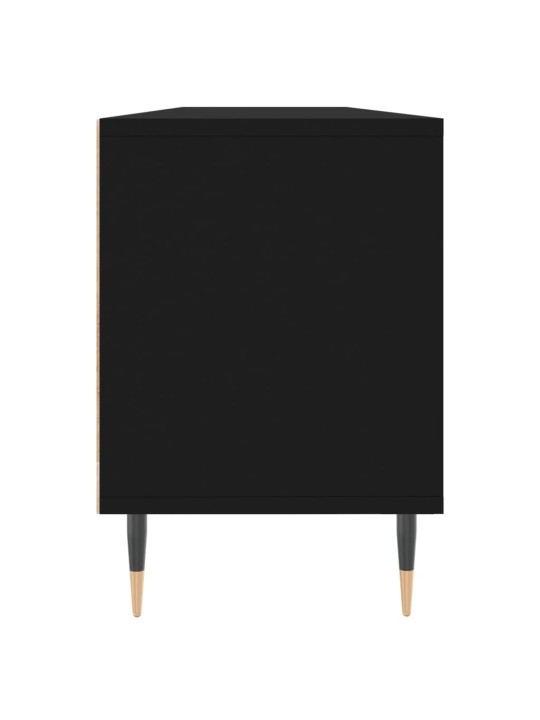 Tv skapītis, 150x30x44,5 cm, inženierijas koks, melns