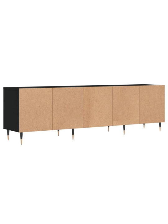 Tv skapītis, 150x30x44,5 cm, inženierijas koks, melns