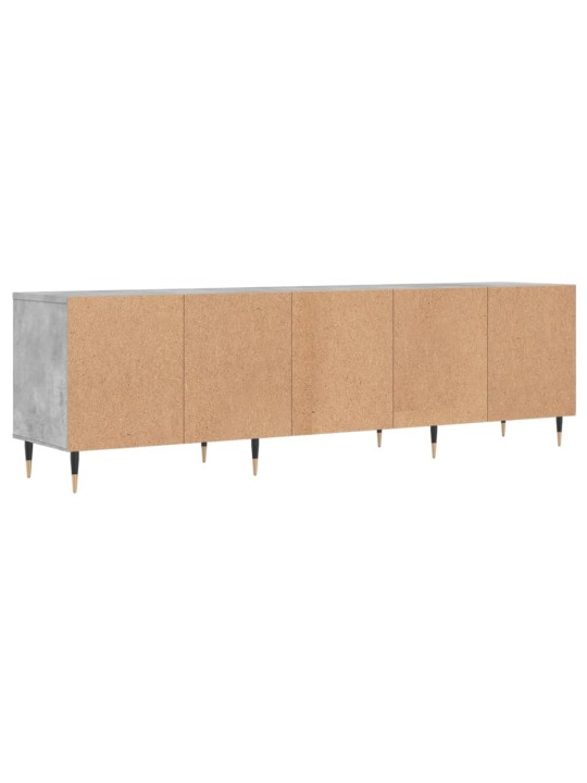Tv skapītis, betona pelēks, 150x30x44,5 cm, inženierijas koks