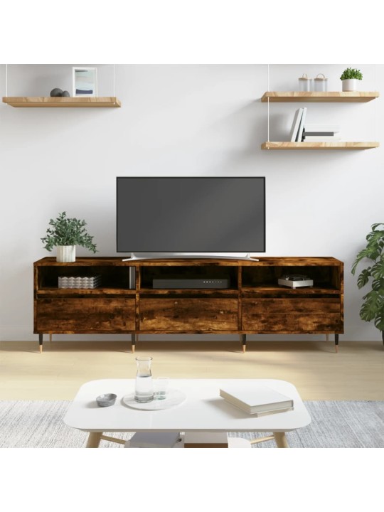 Tv skapītis, ozolkoka krāsa, 150x30x44,5 cm, inženierijas koks