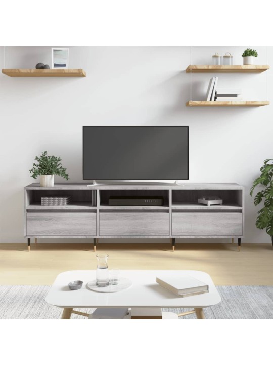 Tv skapītis, pelēcīga ozolkoka, 150x30x44,5 cm