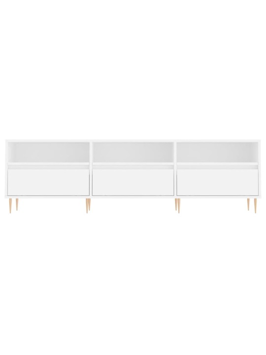 Tv skapītis, balts, 150x30x44,5 cm, inženierijas koks