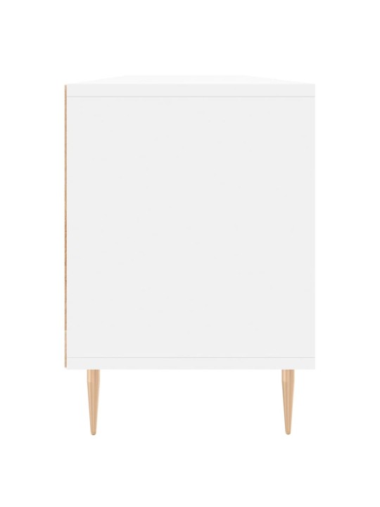 Tv skapītis, balts, 150x30x44,5 cm, inženierijas koks