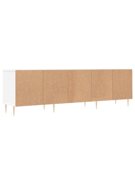 Tv skapītis, balts, 150x30x44,5 cm, inženierijas koks
